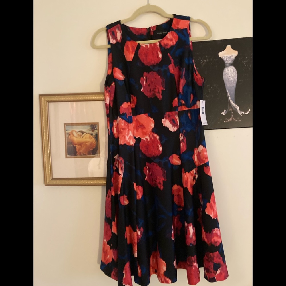 Ivanka Trump flower print mini dress.